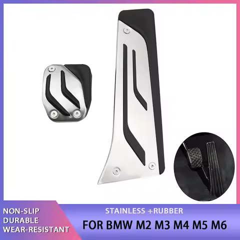 Gas Fuel Brake Pad Foot Pedal Cover for BMW M2 M3 M4 M5 M6 F87 F80 F82 F83 F10 F12 SMG DCT Accessori