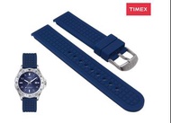 Timex 20mm 深藍色矽膠錶帶 T2P032 - 包平郵