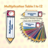 [Premium Quality] Times Table/ Multiplication Table/ Jadual Pendaraban 1-12 / Asas Matematik / Multi