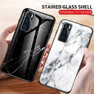 Marble Glass Case Vivo V20 SE V20SE VivoV20SE Back Cover Casing HP