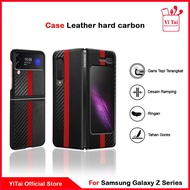 YITAI - YC-07 Case Leather Hard Carbon Samsung Z Flip 4