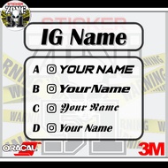 [Ready Stock] IG Name Custom Font 2 Pieces [One Set] Instagram Name Custom Name