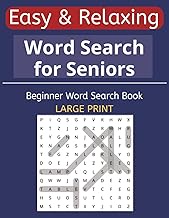 Easy & Relaxing Word Search for Seniors: Brain Games for Adults & Seniors retirees Adult Large Print