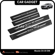 Mazda CX30 CX-30 DM (2019 - 2025) Door Step Sticker Carbon Protector Fit Mazda CX30 CX-30 DM Car Gad