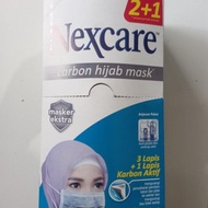 Spesial 3M Masker Nexcare Carbon Hijab 4 Play Isi 2 Pc 1 Box Isi 24 Pc