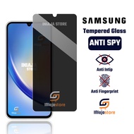 LAYAR Tempered Glass Anti Spy Samsung A34 5G Anti Scratch Anti Peep Privacy Screen Protector Full Co
