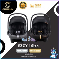 [SPECIAL PROMO]Crolla Ezzy I-Size for Newborn (87cm) R129- Pebble Grey/ Mystic Gold 1 year warranty 
