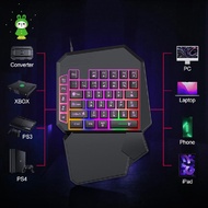 Gaming Keyboard Left-Handed Keyboard Ergonomic Gamepad One-Handed Keyboard