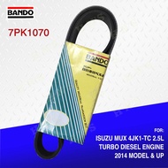 Bando Alternator Fan Belt 7PK-1070 for Isuzu Mux 2.5 2014 - UP
