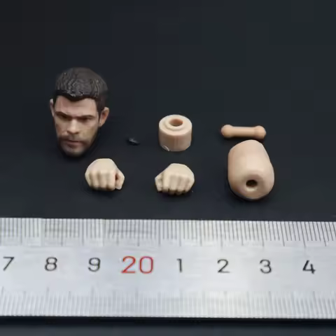 1/12 Series Male Head Sculpture Carving Model Fit 6" SHF MEZCO Action Body