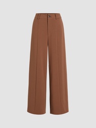 Cider Cider Solid Wide Leg Trousers กางเกงขายาวผู้หญิง กางเกงแฟชั่นผญ ลุคทำงาน