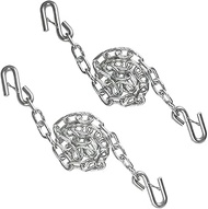1/4'' x 48''Trailer Safety Chain with 2 Latches S Hook,3,500Lbs Capacity,G30,Secures Tow Vehicle to 
