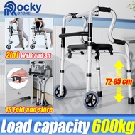 Walker for elderly Adult walker Cane Stainless steel walker Tungkod for senior With wheels and Seat