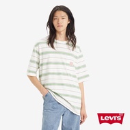 LEVI'S Workwear工裝系列男款寬鬆版經典220G厚磅口袋條紋短TEE 人氣新品