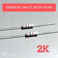 (5 PCS) 1WATT 1W 2K CF 5% ROHS RESISTORS