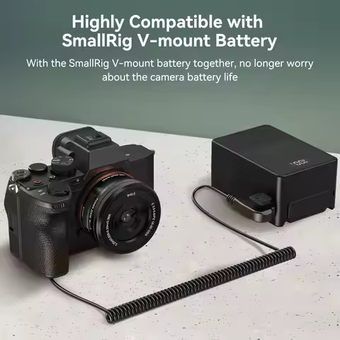 SmallRig D-TAP to NP-FZ100 Dummy Battery Power Cable for Sony A7 III, A7 IV, A7S III, A7R III, A7R I