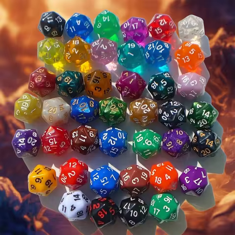 7pcs DND Dice Dados Counters D20 Magic the Gathering Dado Dices Set D&D 20 Faces Counter Cube MTG Du