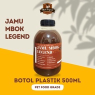 TERBARU JAMU KUNYIT ASAM / BERAS KENCUR / WEDANG JAHE / EMPON2 - BOTOL PLASTIK 500ML MBOK LEGEND | R