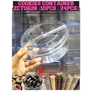 1 PCS (ZCT0628)  BEKAS KUIH RAYA TRANSPERENT BULAT | COOKIES CONTAINER TRANSPARENT ROUND