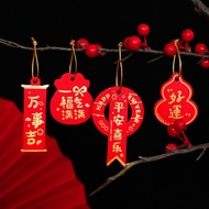 2025 New Year red tag Chinese New Year Gilding tag blessing Text tag decorative tag Baking Packaging