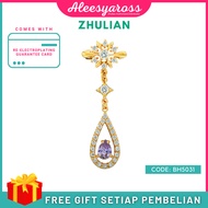 [BH5031] Brooch Zhulian BERJUNTAI Gold Plated Pin Tudung Zhulian Pin Zhulian original