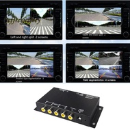 Car 4-Channel Driving Recorder Control Switcher Car Cameras Control Switch Combiner Box for 360° Pan