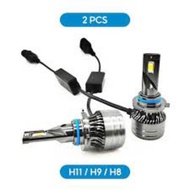 Pair of 2 LEDs CSP 90 Watt BallastADA H4 H11 H16 H8 HB4 HB3 HIR2 H1 H7 Super white 6000k Warranty