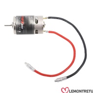 LEMONTREE RC Brushed Motor, 390 28T High Torsion Brushed RC Motor, Durable Low Noise Stainless Steel