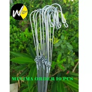 Dawai besi 3 batang kaki 86CM / orkid / pokok gantung / steel hanger / orchid / garden / home / plan