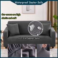 Waterproof Seater Sofa 1/2/3/4 Seater Sofa L Shape Universal Elastic Slipcover Stretch Couch Protector Cover