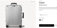 最後優惠 可官網登記 終身保養 RIMOWA CLASSIC Cabin 21”加厚登機箱 銀色