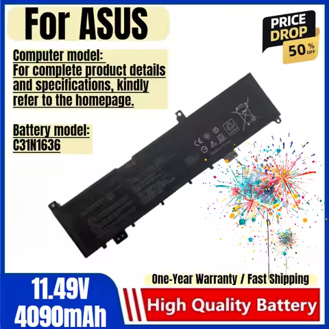 C31N1636 for ASUS VivoBook Pro 15 N580VD N580VN NX580VD7300 NX580VD7700 DMO27T DMO28T FI024T FI033T 