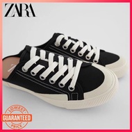 FA2 ZARA autumn new products women's shoes Asian limited black lace-up sneakers canvas shoes