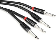 Roland Black Series Interconnect Cable, Dual 1/4-Inch to Dual 1/4-Inch, 15-Feet