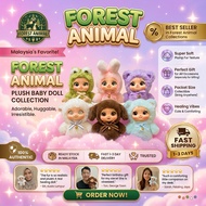 💝💝100% Authentic💝 Forest Animal Keychain Plush Doll Backpack Charm Caramel Doll Kawaii Soft Stuffed 
