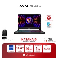 MSI NOTEBOOK Katana 15 B13VGK-1636TH 15.6" QHD | Intel Core i9-13900H | NVIDIA GeForce RTX 4070 | 16GB(8GBx2) DDR5 | 1TB NVMe PCIe Gen4  M.2 SSD | Windows 11 Home (โน้ตบุ๊ก)