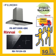 FR-MT1990R-GBK/ RB-7012H-CB FUJIOH CHIMNEY HOOD RINNAI 70CM INDUCTION HOB