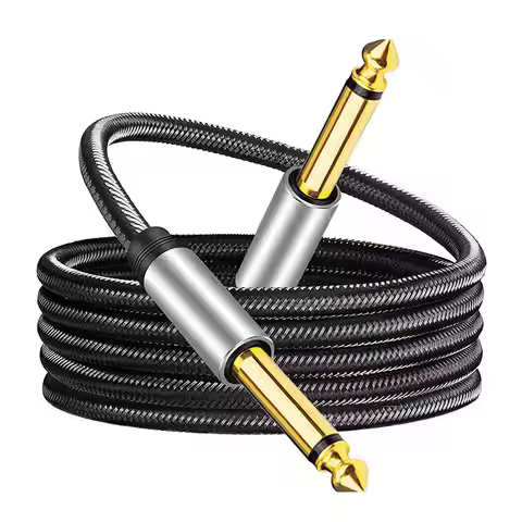 6.35mm Guitar Amplifier AMP Cable Electric Guitar Cable Wire Cord Noise Shielded Bass Cable Connecto