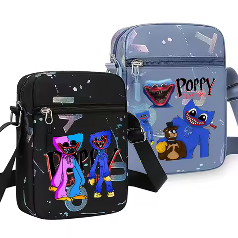 Poppy Playtime Nylon Shoulder Bag Huggy Wuggy Men Travel Crossbody Bag Kissy Missy Women Handbags La