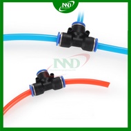 Phi 8 quick connector - 8mm PE pipe junction T-shaped air pipe connector hose connector drip irrigat