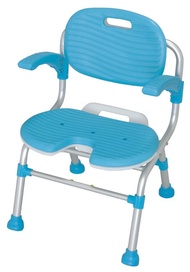 日本TacaoF 可摺式U形沐浴椅（有背及扶手）