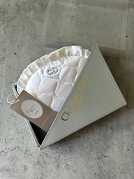 中古未使用品 Christian Dior 迪奧絲質 收納包 化妝包內衣包
