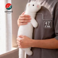 ORIENRI Ferret Plush Pillow, Soft Plush Fluffy Texture Stuffed Ferret Toy,  Dense Stitching Cute Exp