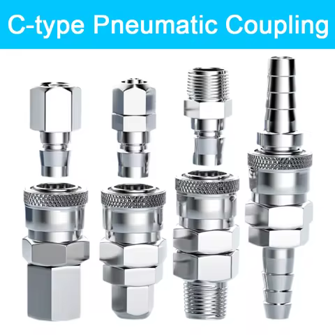 Pneumatic Fitting Quick Coupler Connector Quick Release Fitting Coupling Air Hose Compressor Accesso