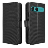 เคสเคสแบบฝาพับสำหรับ Sony Xperia 10 VII ทรงกระเป๋าสตางค์ฝาครอบ PU หนังกลับตั้งเคสโทรศัพท์ Sony Xperi