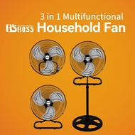 BSBOSS 3 In 1 Industrial Fan 3 Blades Strong Multipurpose (18")