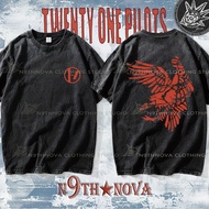 24h Shipping N9THNOVA 21 Pilots Symbol Graphic Oversized Vintage Streetwear Tee 4
