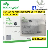 (REF 287121) Mepilex Ag Antimicrobial Soft Silicone Foam Dressing 12.5cm x 12.5cm 1piece