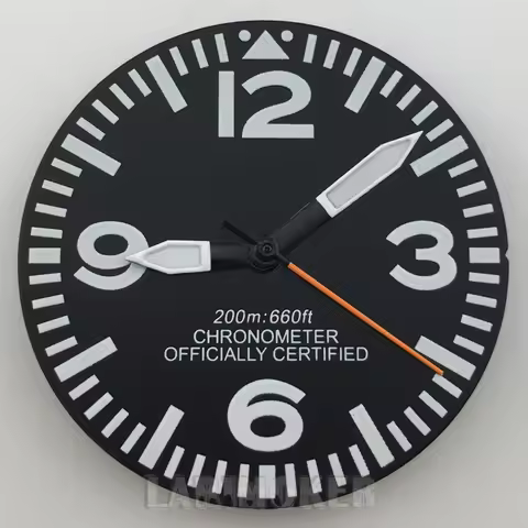 BLIGER 29mm full glow watch dial is compatible with the Super C3 green glow NH34 NH35 NH36 2813 2824