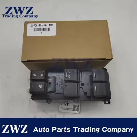 For Honda Accord CR-V Civic RHD Driver Side Power Window Master Switch Assy 35750-T0A-U03 35750T0AU0